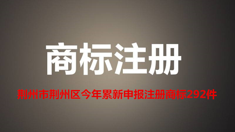 荆州市荆州区拥有各种注册商标总量