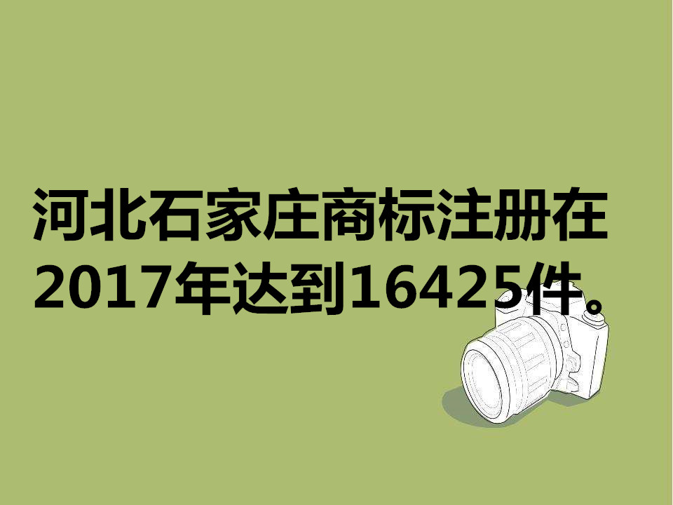 2017年河北石家庄市新增商标16245件